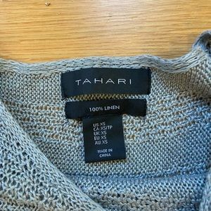 Tahari Woven Linen Sweater